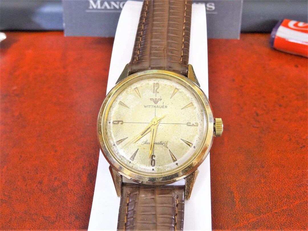 Vintage 1950's Wittnauer Longines 14k Gold Square Face Watch