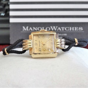 Vintage Longines 14K Gold Filled Hand Winding Ladies Watch w/ 1/20 10K G.F. Buckle!