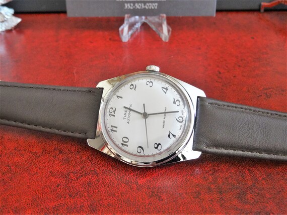 Vtg 1978 Timex Viscount Automatic W.R. Men's Watc… - image 3