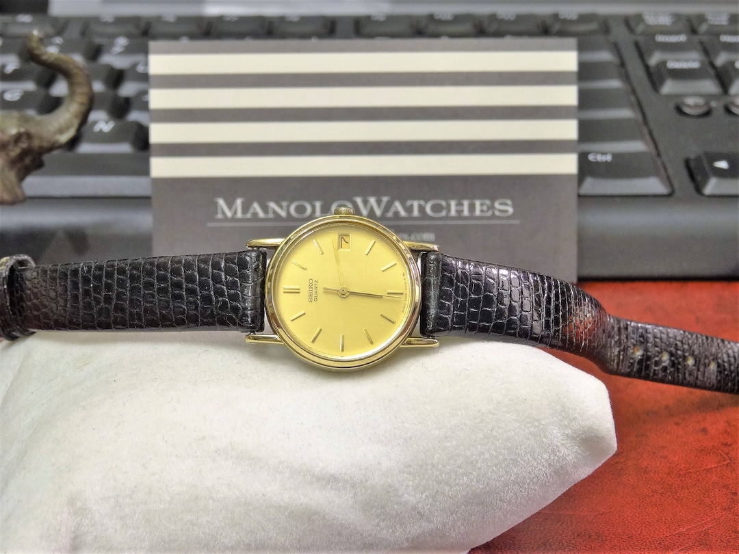 Retro 1984 Seiko Gold Tone Quartz Ladies Watch W/ 11mm