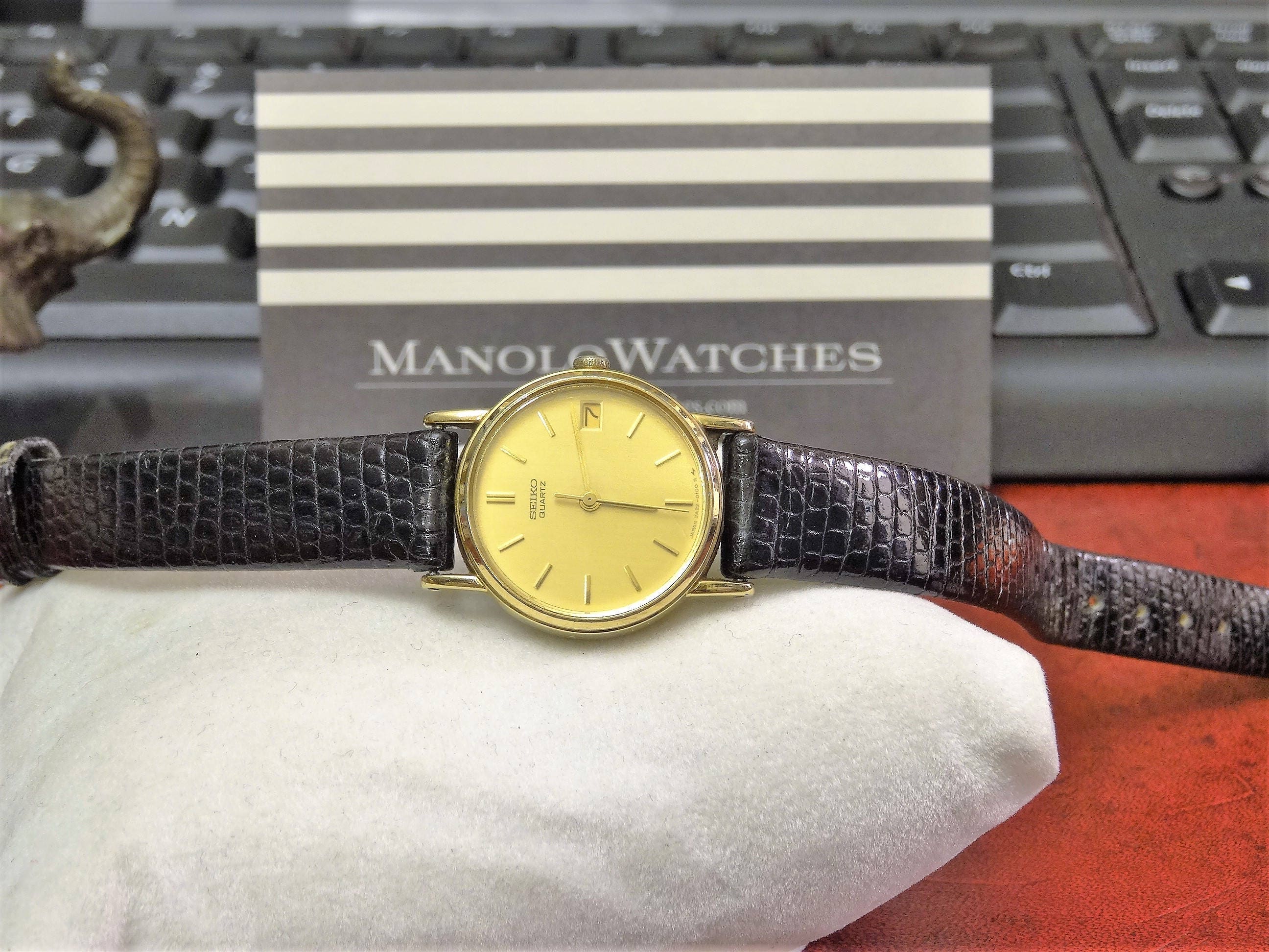 seiko gold vintage watch