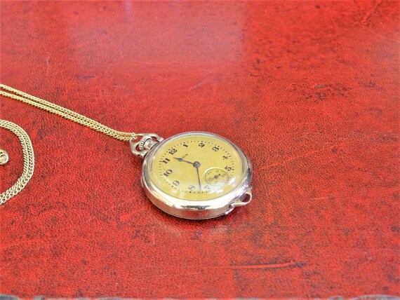 Antique 1916 Elgin Gold Filled 7-J Model 2 Serial… - image 3