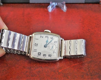 Montre Vintage Elgin Homme Années 1950 - Mécanique à Remontage Manuel - Entièrement Révisée Avec Garantie