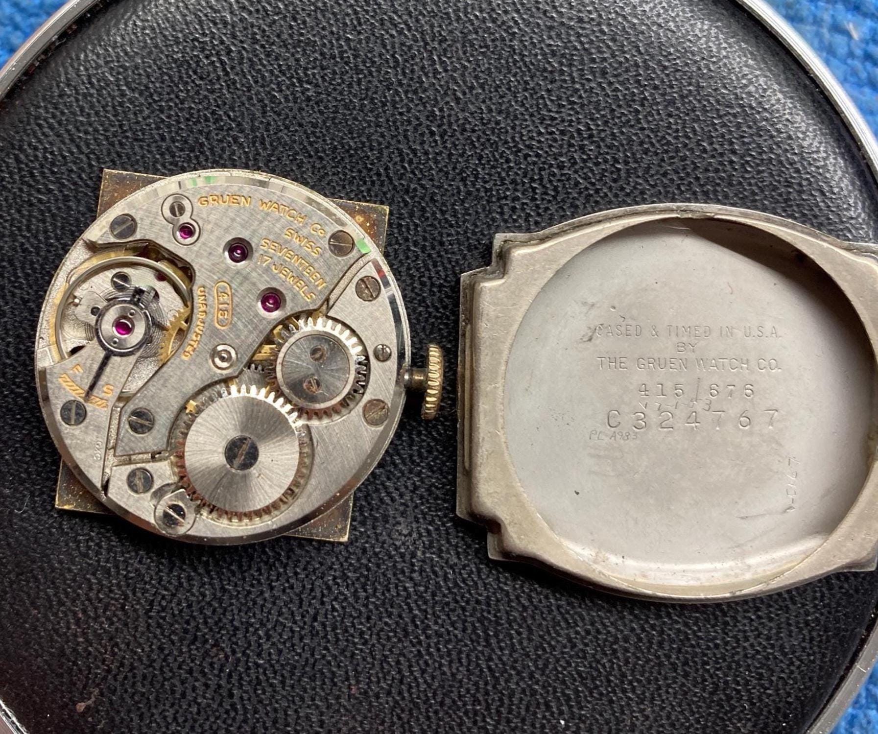 Vintage 1960s Wittnauer Longines Mechanical Watch, 10K R.G.P Bezel