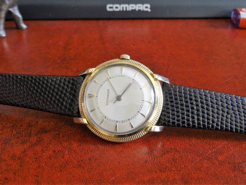 wittnauer watch 10k gold filled bezel