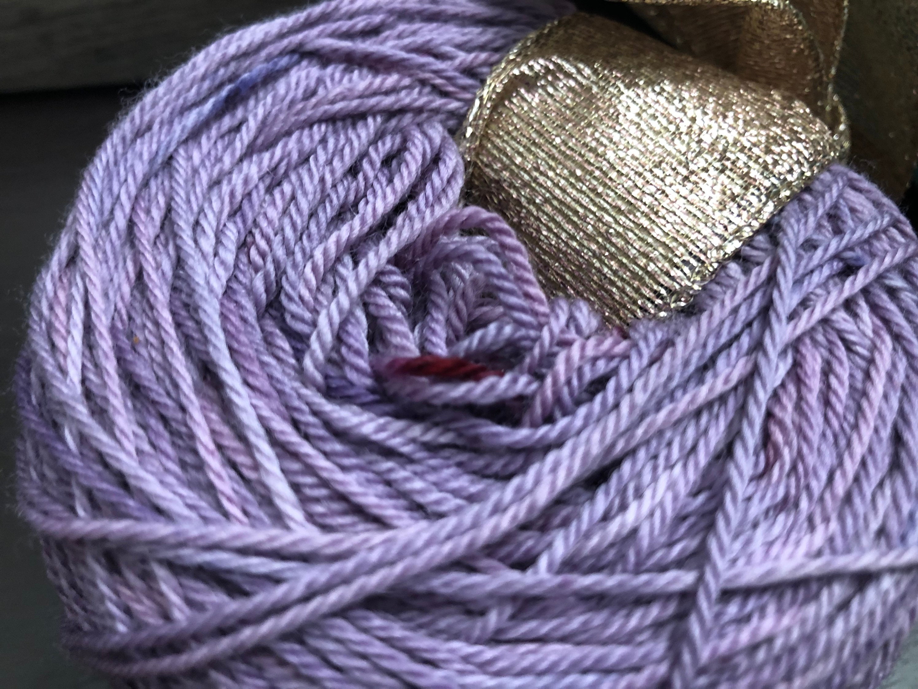 Naturally Dyed 100 Merino Wool Yarn Purple Etsy