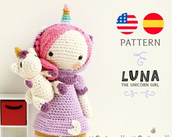 Motif Amigurumi Licorne Luna • Boucle Lulu