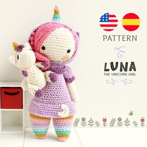 Luna Unicorn Amigurumi Pattern • Lulu Loop