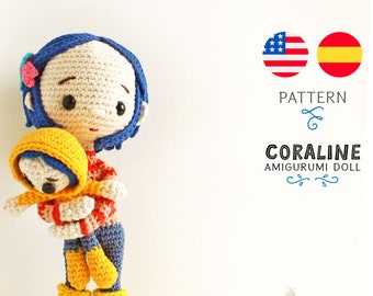 Motif Amigurumi inspiré de Coraline • Boucle Lulu