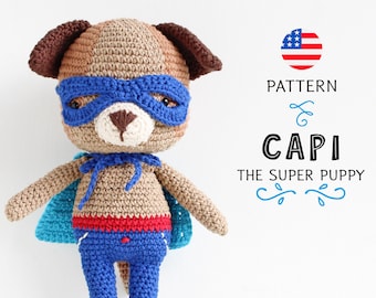 Super Perrito Patrón  Amigurumi • Lululoop