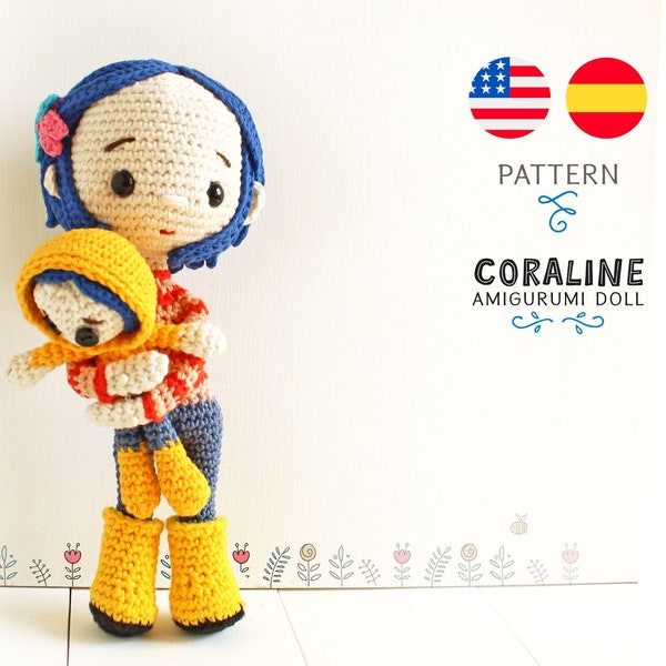 Muñeca inspirada en Coraline Patrón Amigurumi • Lulu Loop