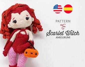 Scarlet Witch Inspired Amigurumi Crochet Pattern • Lululoop