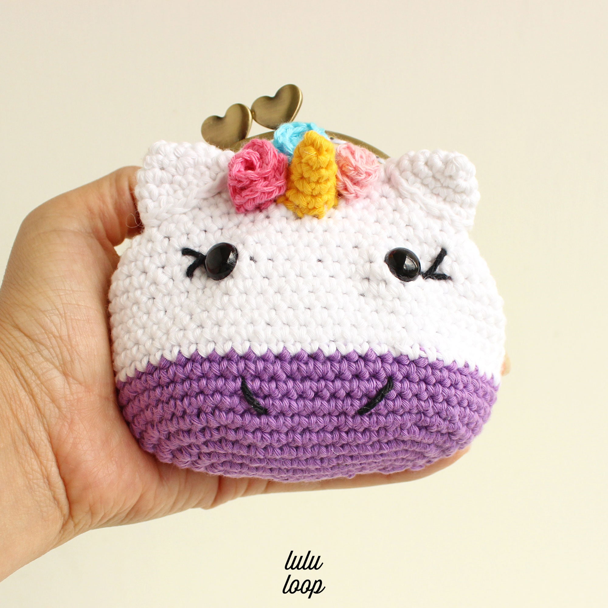 Crochet a Charming Unicorn Purse with this Free Pattern