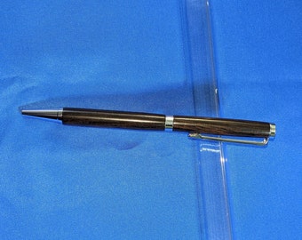 FREE SHIPPING Fountain Pen BlackWhite Ebony Hand Crafted Wooden Pen.Hand Turned Fountain Pen FP135 Hand Made Pen