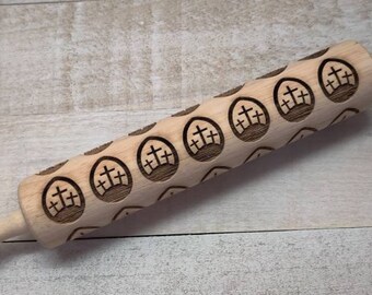 Cross Pattern 765-165 Rolling Pin