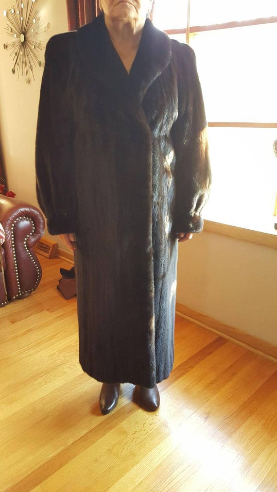 Mink fur coat long full lenght
