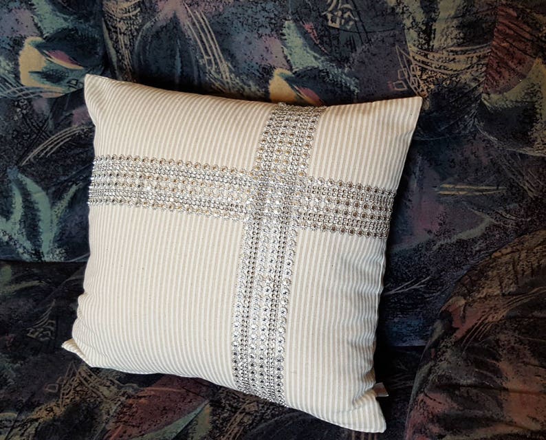 embellished cushion