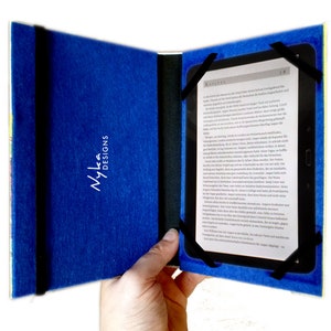aufklappbare eReader Hülle 6-7 zoll aus echtem Buch z.B. für Kindle tolino Pocketbook, Muttertagsgeschenk Bild 2