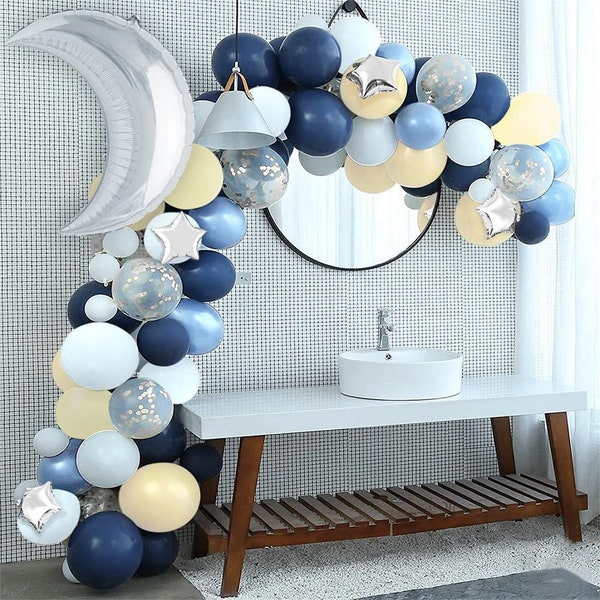 Crescent Moon and Star Balloon arch set