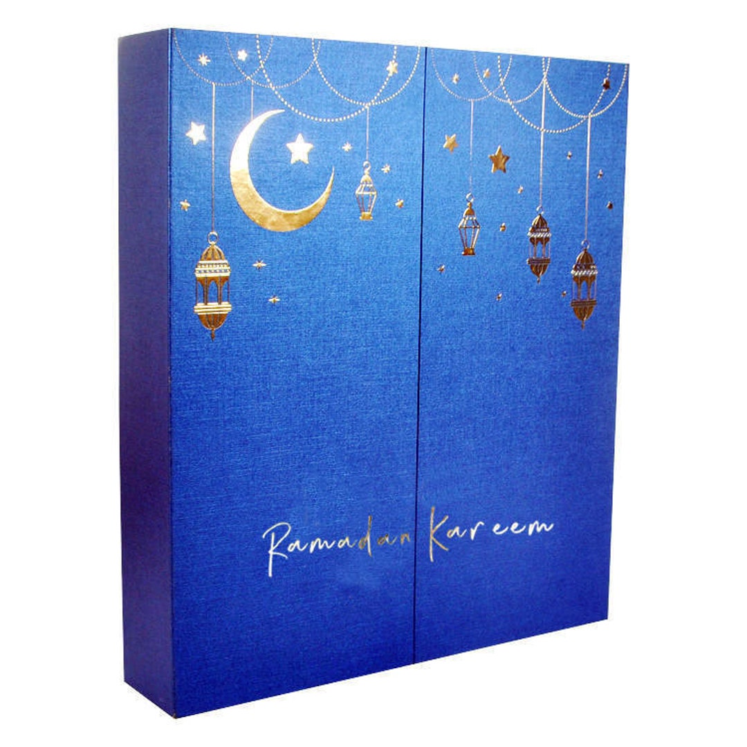 Free Shipping Luxury Blue Ramadan Advent Calendar Etsy
