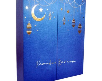 Ready to ship Blue Ramadan Calendar(imperfect; see note)