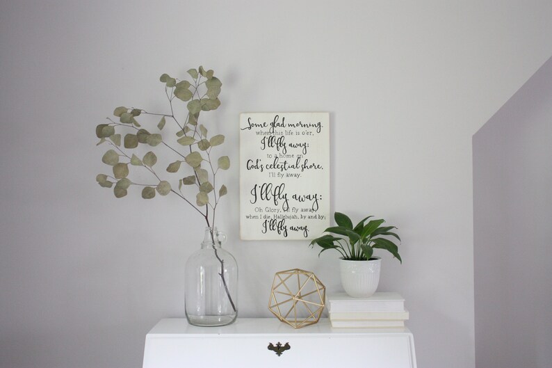I'll Fly Away Song Lyrics Some Glad Morning Hymn | Etsy