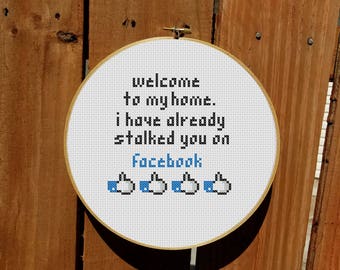 Welcome To My Home Cross Stitch Pattern