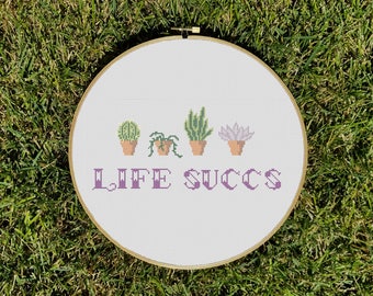 Life Succs Cross Stitch Pattern