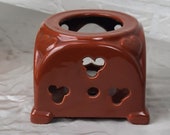 Vintage Tea stove Brown ceramic