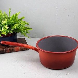 Vintage Large Red Enamel Steelpan