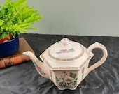 Vintage Englisch Sadler Hexagonal Teapot.