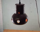 Brutalist Hanglamp keramiek vintage '70