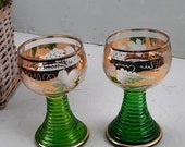 Set of 2 German KONIGSWINTER Rhein Wine Glass  Crystal ROEMERS