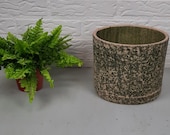 Unieke grote Berkenbast Bloempot '70