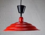 Vintage Ikea Hanglamp T204 retro rood