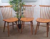 1 van 3 Lovely Mid Century Bent  Chair Fastrup Danmark