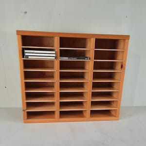 Vintage CD rack for 96 CDs in brown image 1