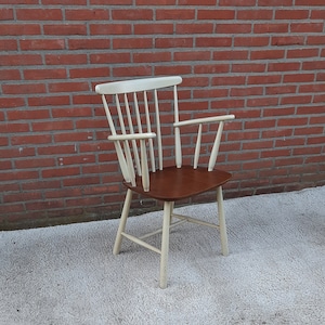Vintage Danish Farstrup “Tapiovaara style” armrest chair