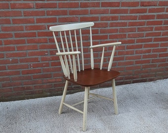 Vintage Danish Farstrup “Tapiovaara style” armrest chair