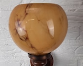 Mid-century Wall-lamp with marble glass vintage