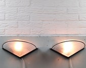 Massive Trapezium Wandlampen Hollywood Regency style vintage