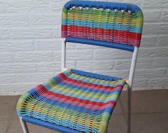 Rare Ikea FÄRGGLAD Scoubidou High chair vintage