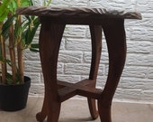 Vintage Wooden carved Plant table sidetable