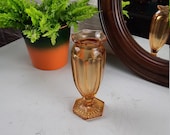 Art Deco Vaas Oker Glas '30