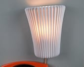 Unieke Keramiek Plissé Wandlamp Ikea '80