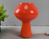 Very rare Oranje Fungo Lamp van Massimo Vignelli voor Venini Murano, 1956