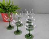 Set van 6 Roemer Wijnglazen kristal vintage