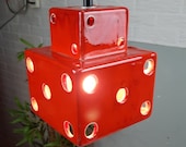 Vintage Ceramic Cube Hanglamp '70 retro