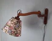 Mid Century Schaarlamp met rozenkap '60