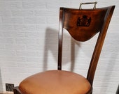 Vintage chair leather Theodore Alexander